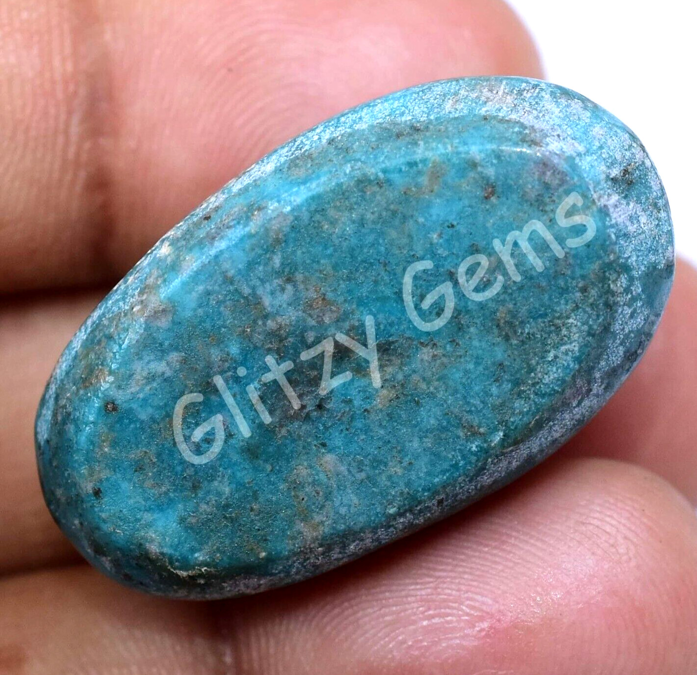 Natural Turquoise 68.65 Ct Cabochon AGL Certified Unheated Rare Loose Gemstone