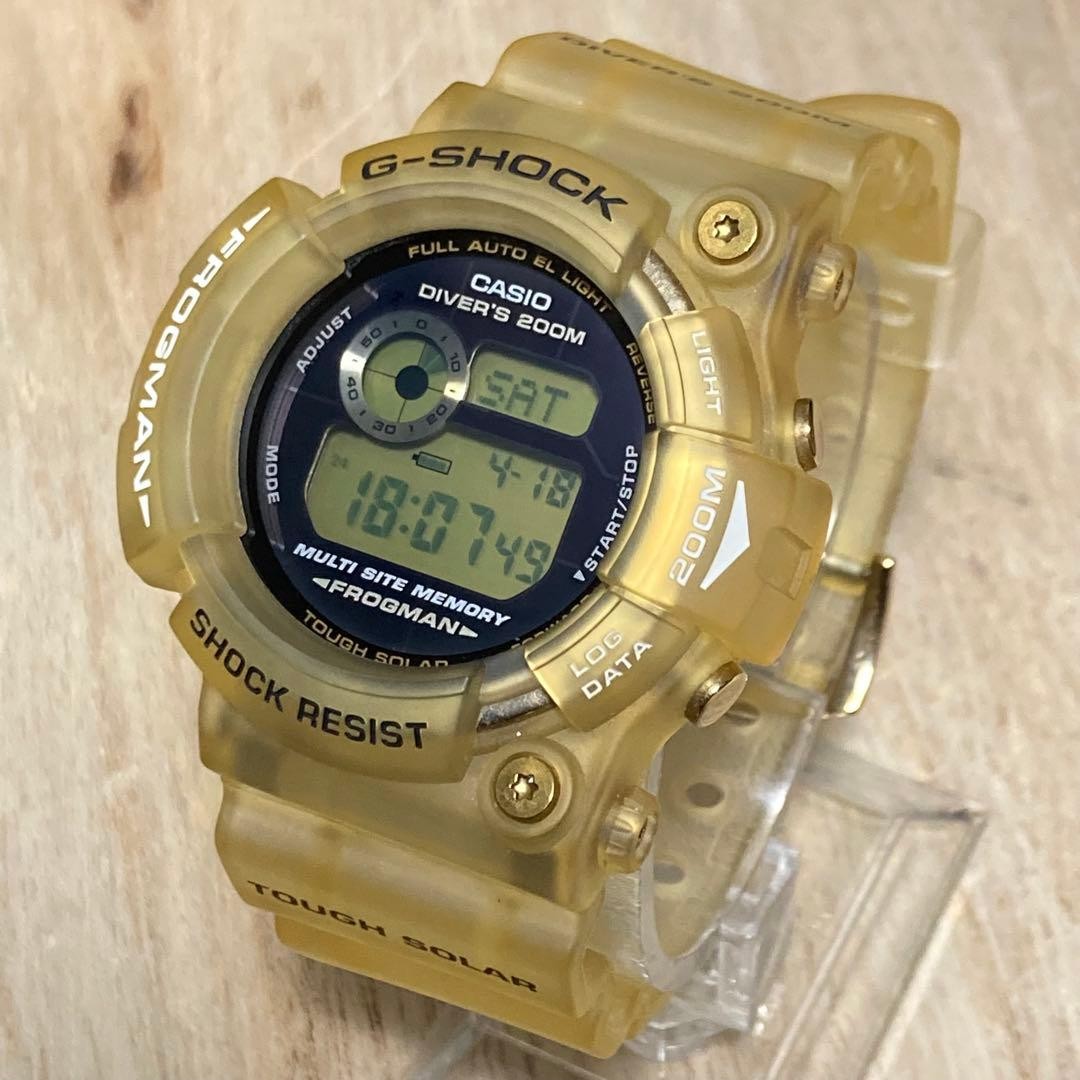 Tough Solar Fully Functional Excellent Condition G-Shock FROGMAN GW 225E 25th An