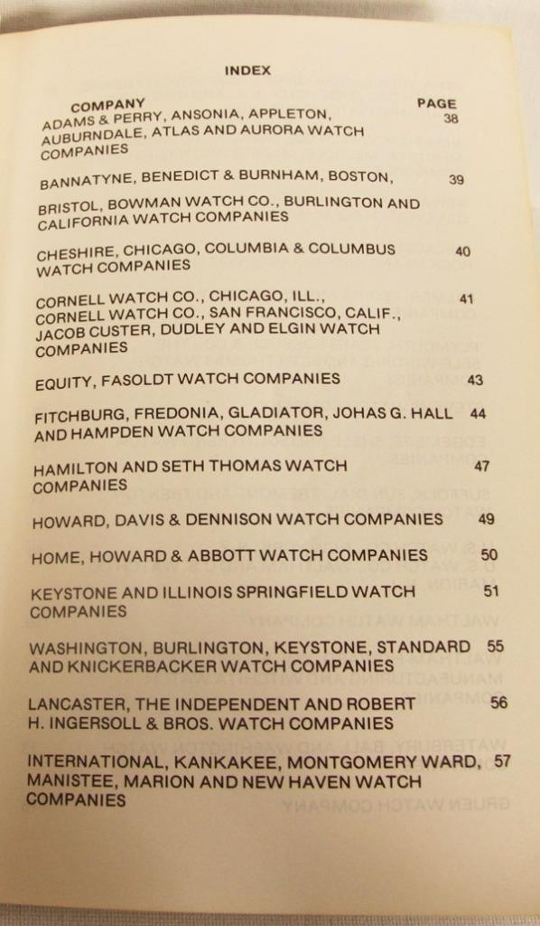 1977 Collector’s Price Guide to American Pocket Watches 3rd Ed David Criss PB