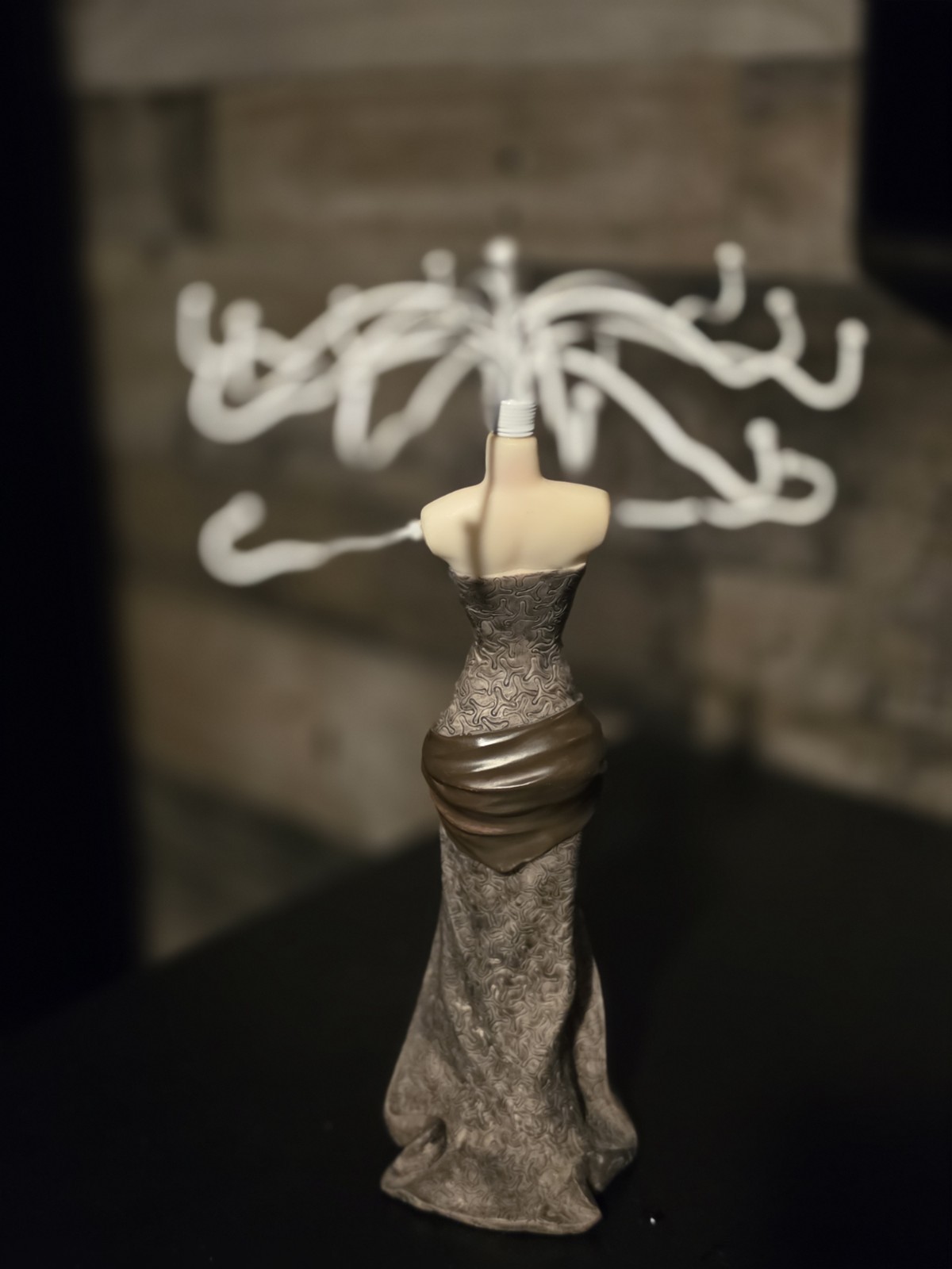 Elegant Mannequin Jewlery Holder (Brown Dress)