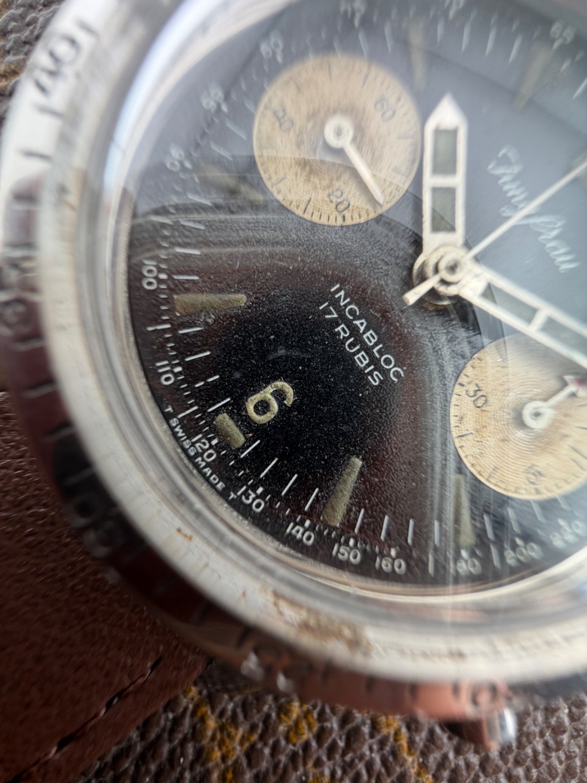 Jungfrau Skin Diver Chronograph Caliber 149 Stainless Steel Swiss