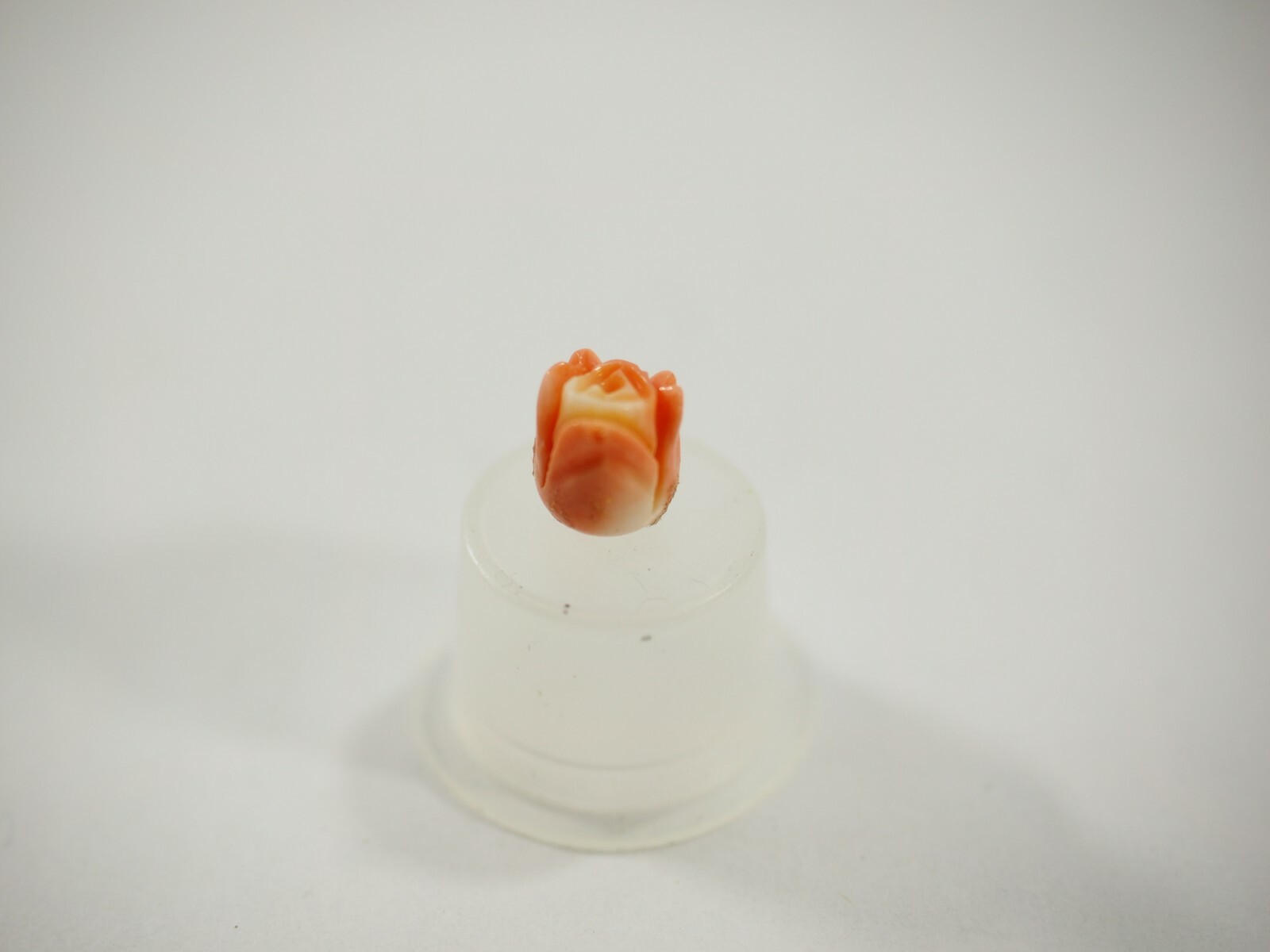Vintage Top Quality Precious Angel Skin Pink Coral Carved 3-D Rose Cabochons NOS