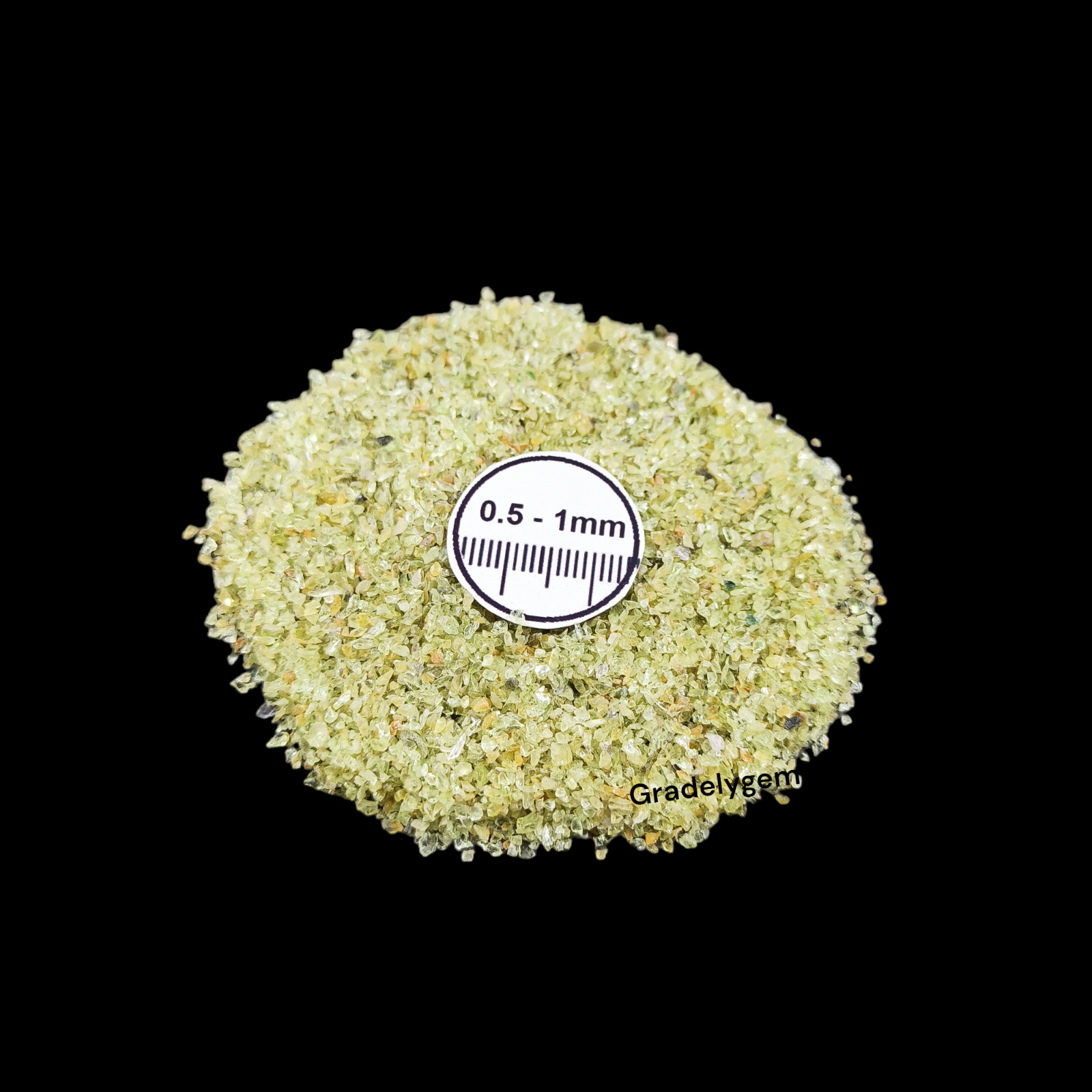 Peridot Gemstone Crushed Powder – Vibrant Green for Resin Art, DIY Crafts, Jewel