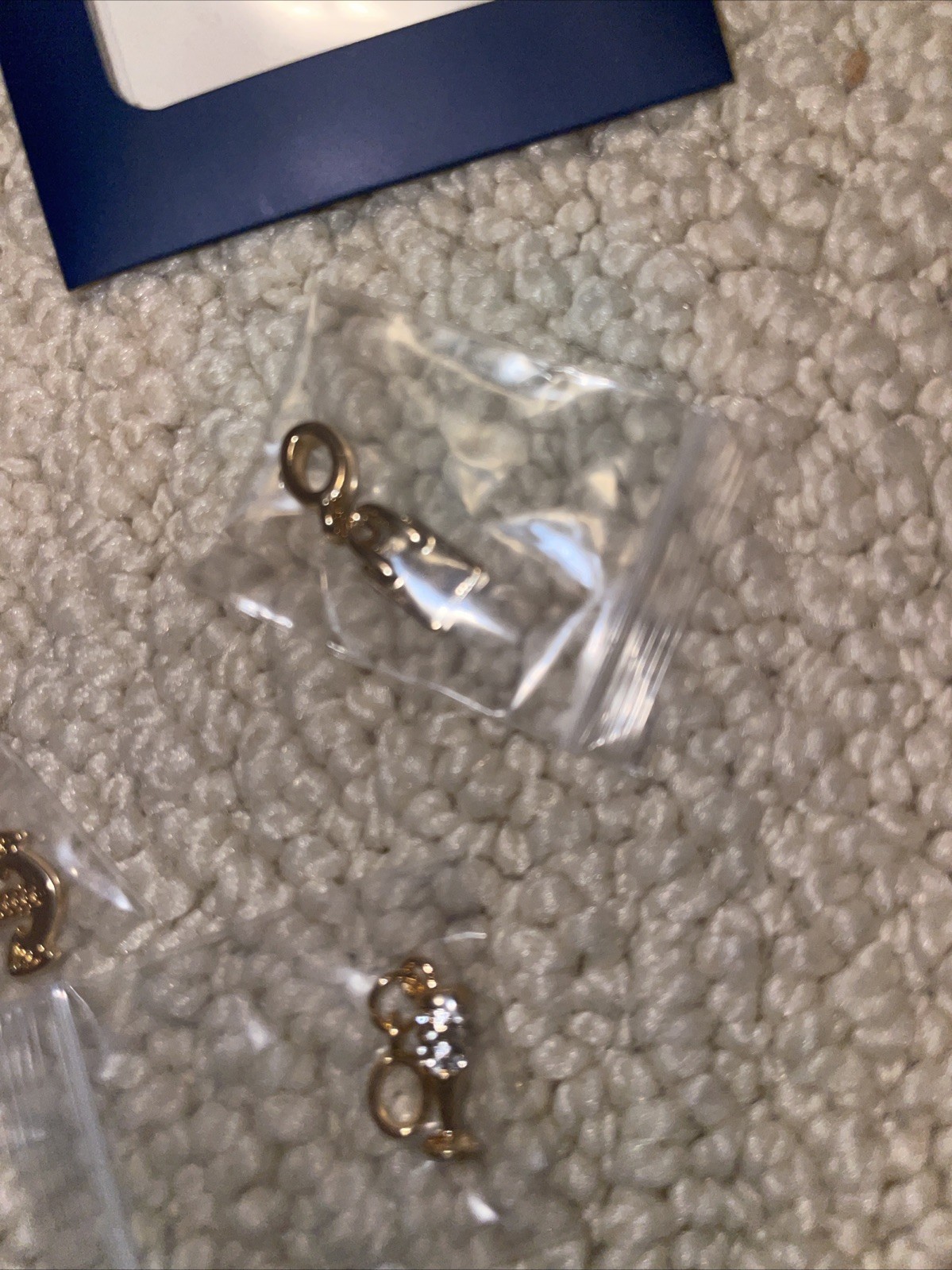 EFFY Necklace with Love- Set Of 7 Charms Gold Plated New