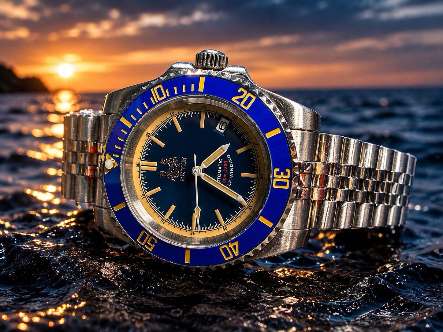 Sevin South Pacific Diver – Automatic Seiko NH Mvmt.