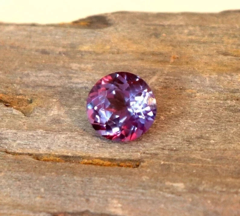 10 CT+ Certified Color Changing Natural Alexandrite Loose Gemstone Round Cut