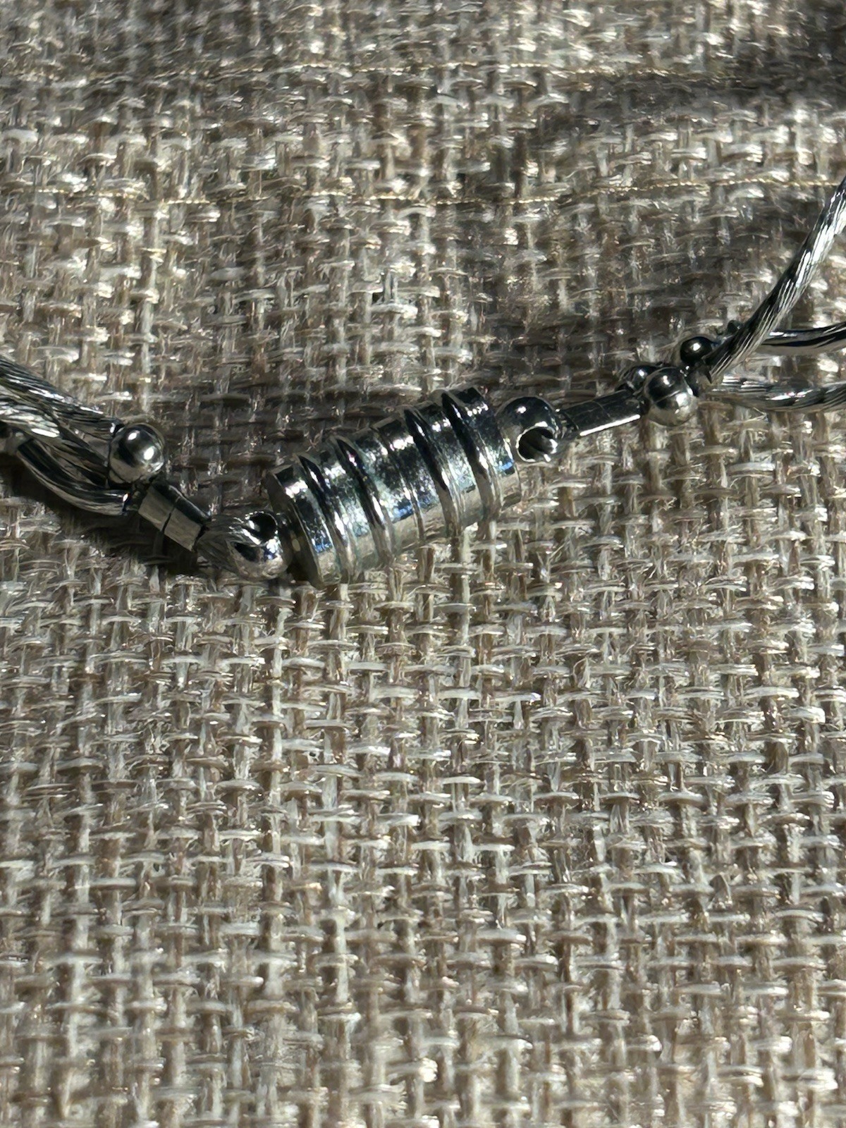 Artisan Black Crystal + Glass Bead Freshwater Pearl 3- Strand Wavy Link Necklace