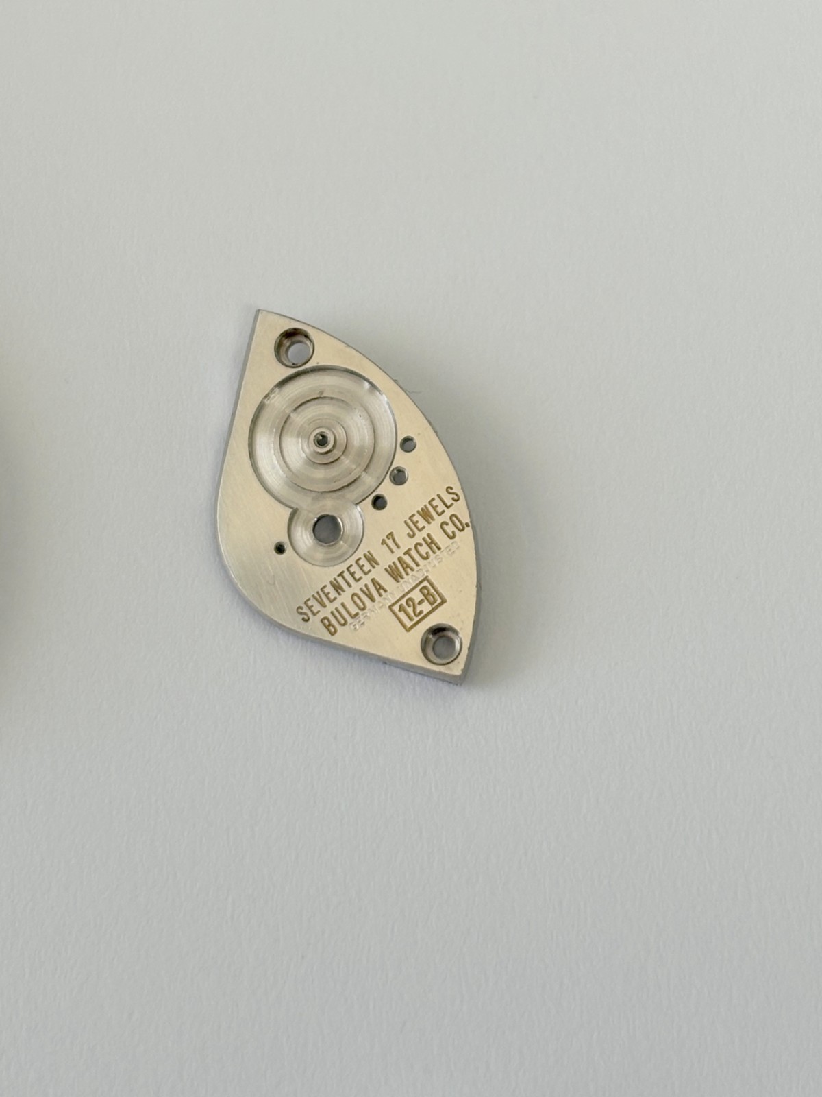 Bulova Cal 12-B Alarm Cricket Movement Part Balance Fork Barrel Wheel Case 12B