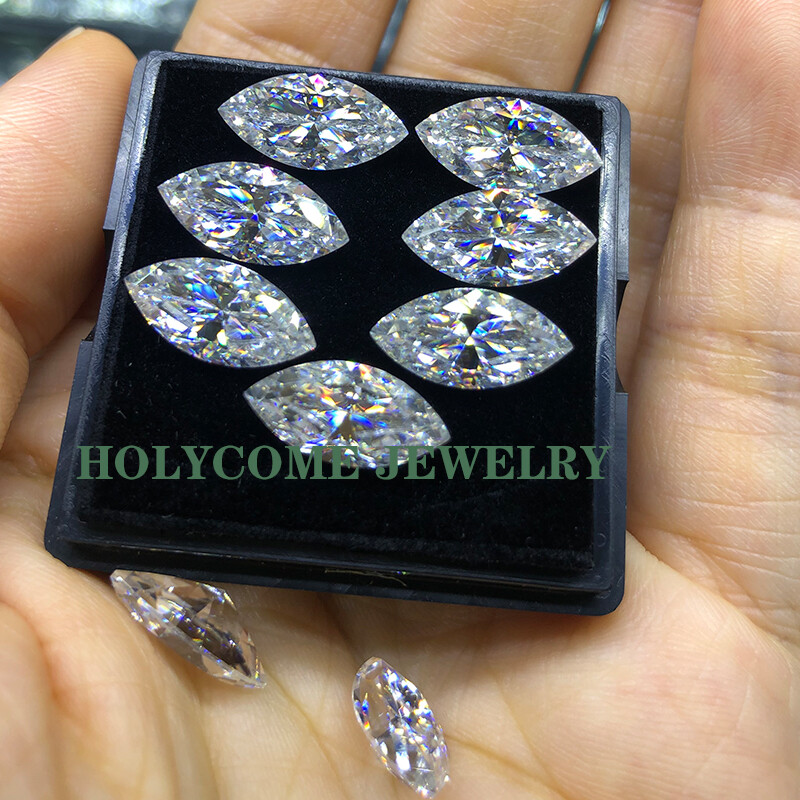 2.5x5mm 1.0CT Small Melee Size Marquise Moissanite Loose Stone D VVS For Jewelry