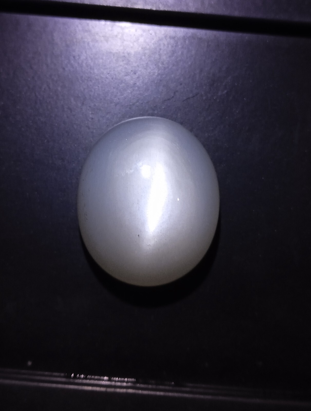 31 Carat 22.3×18.8×10.4 MM White Color Moonstone Oval Shape Cabochon Gemstone