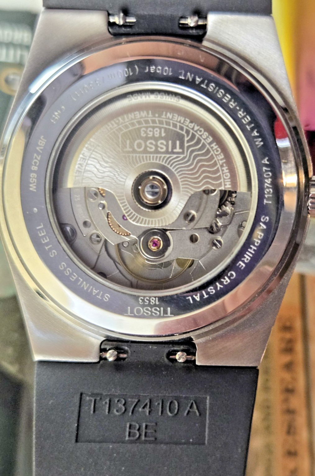 Tissot PRX Powermatic 80 Auto Blue Dial Steel Sapphire 100m Black Rubber