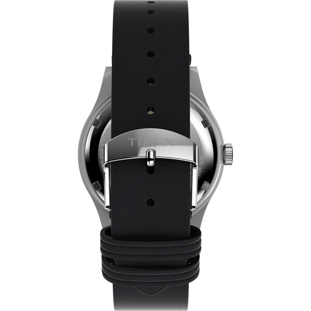 Mens Wristwatch TIMEX WATERBURY TW2W14700 Genuine Leather Black
