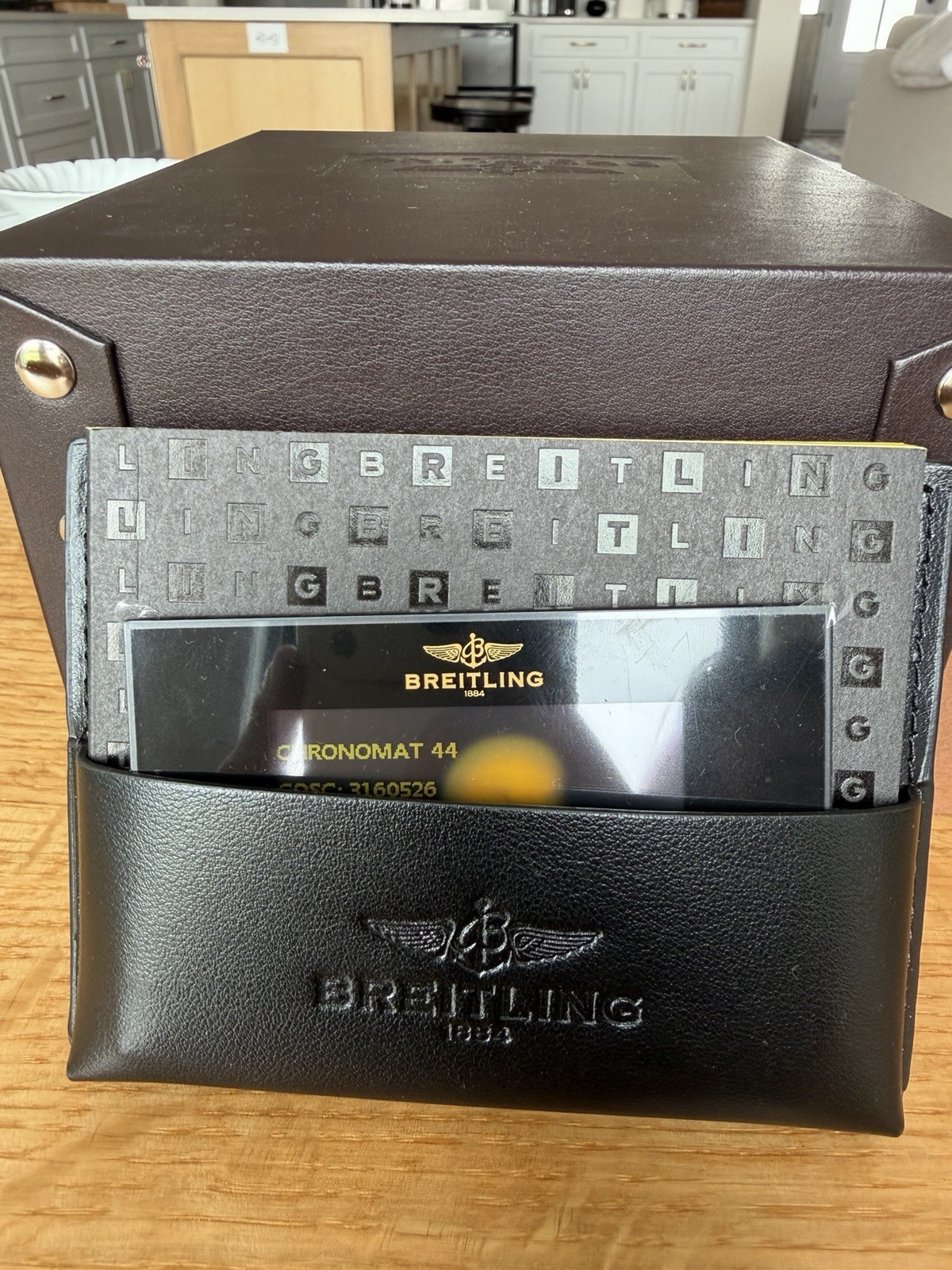 Breitling Chronomat 44 Auto Chronograph Two-Tone Bracelet Box & Papers