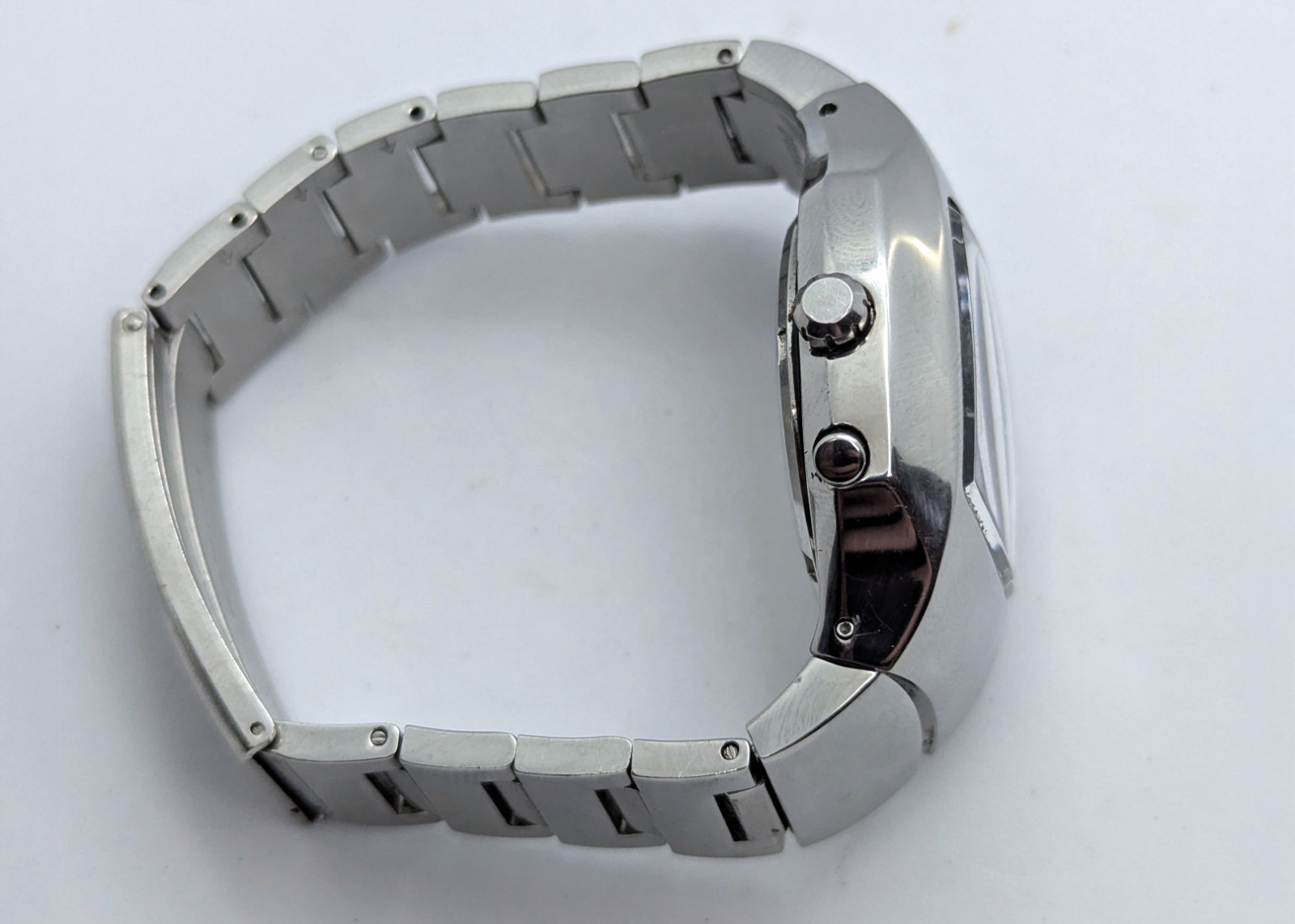Seiko Kinetic 5M45 R-SUS GMT Black Dial Integrated Bracelet | New Capacitor