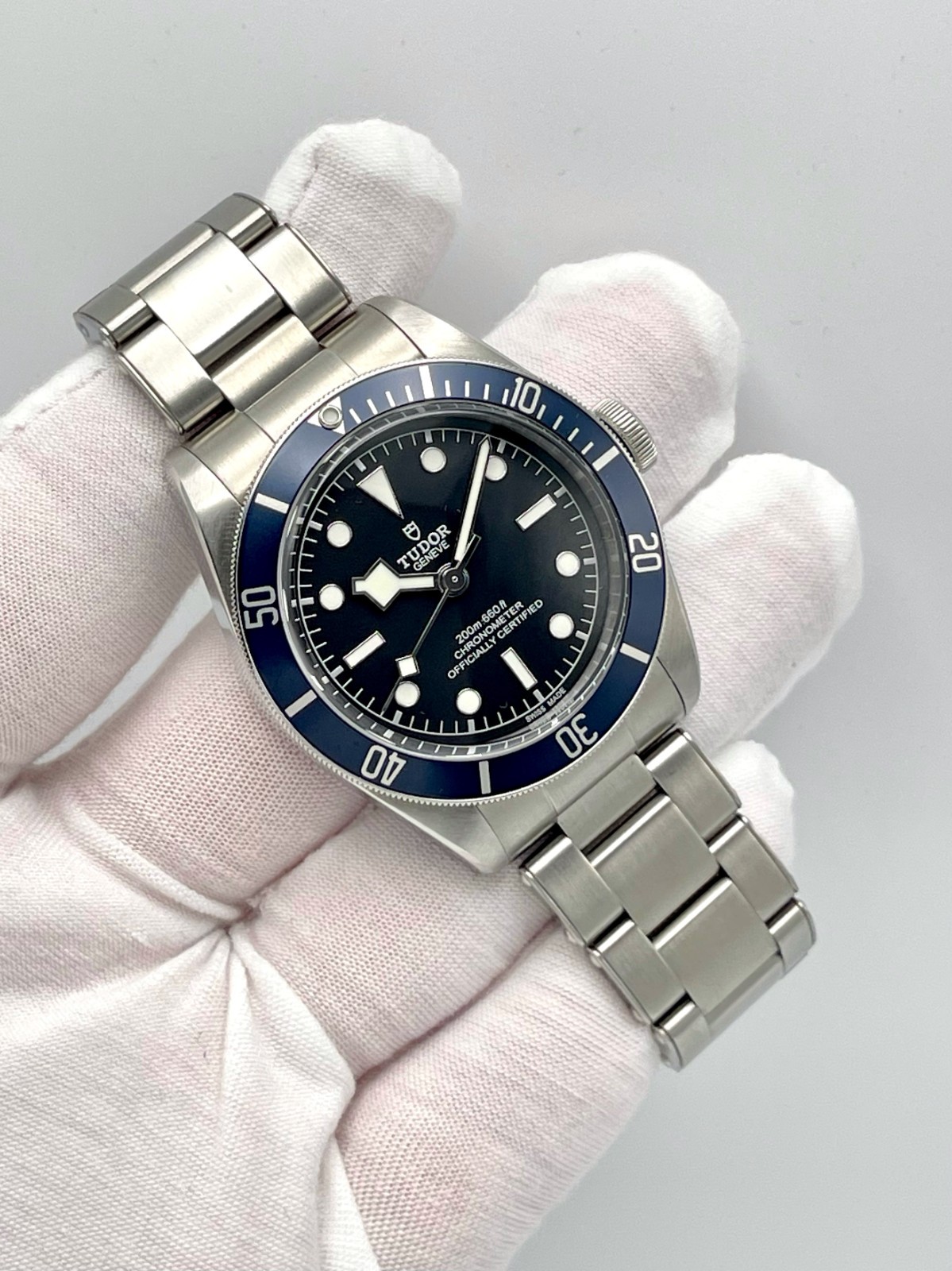 Tudor Heritage Black Bay 41mm 79230B Automatic Black Dial Blue Bezel Papers