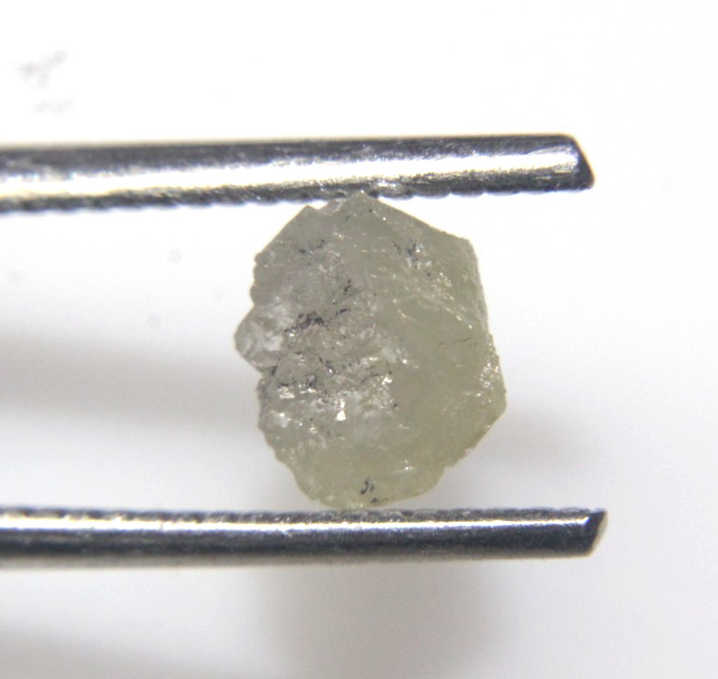 1.01CTS/1 PIECE NATURAL REAL RAW UNCUT GREY FLAT ROUGH DIAMOND 6.90×5.85×3.05 MM
