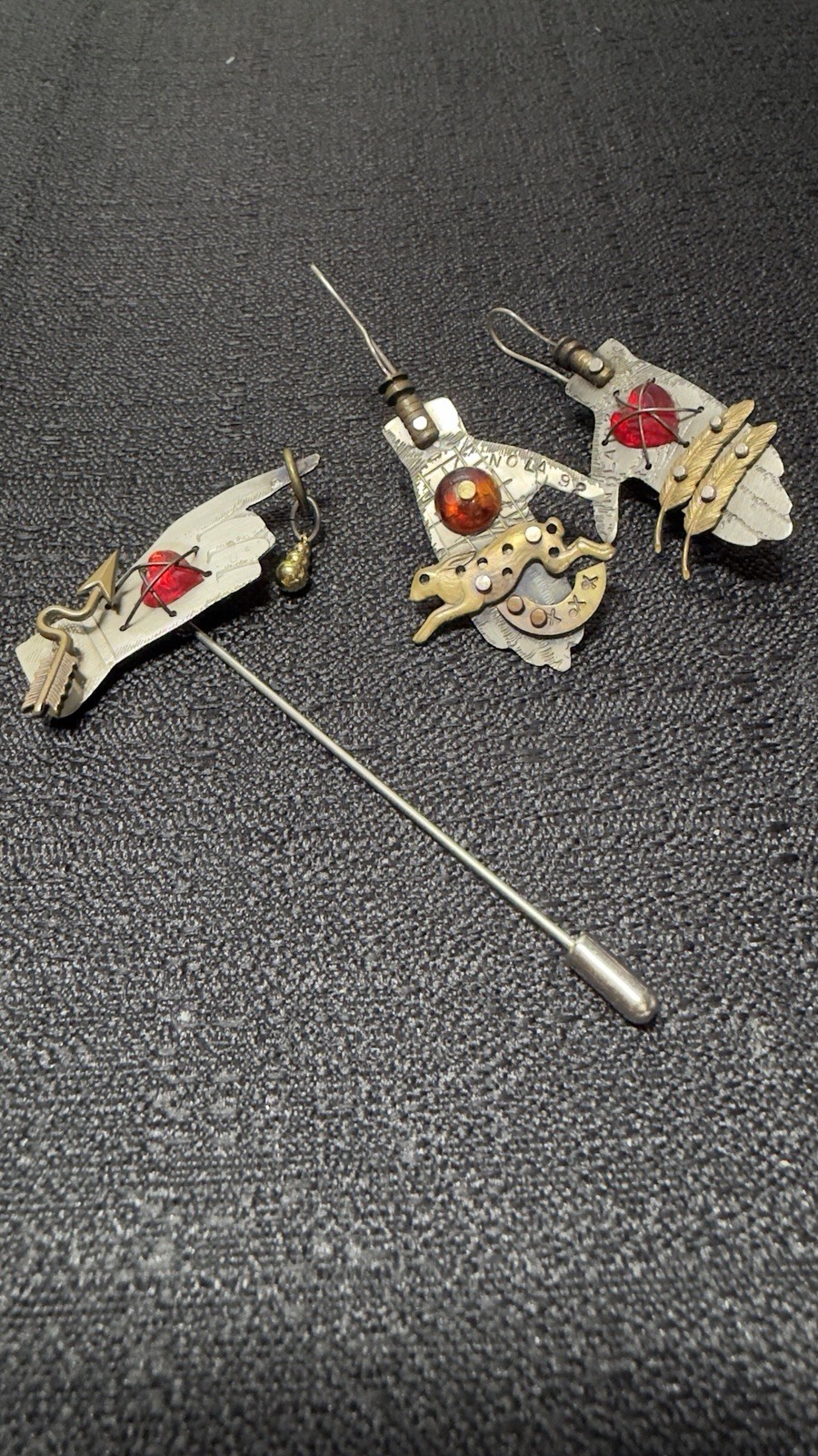 thomas mann jewelry Earring And Stick Pin Set