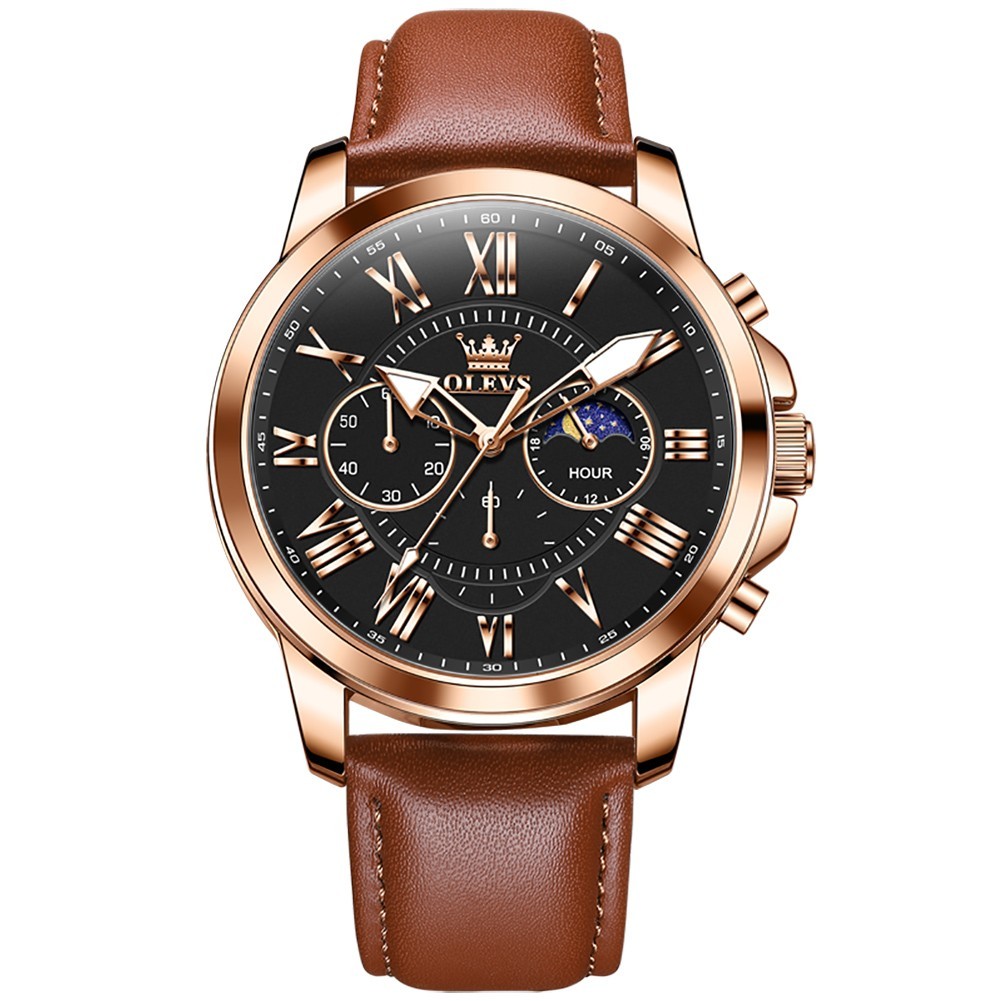 OLEVS Japan Movement Luxury Classics Male Gift Business Quartz Wristwatch 3632