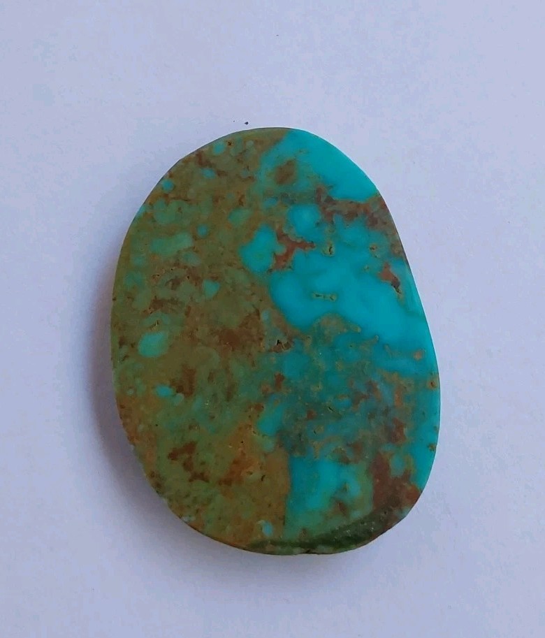 Natural Bisbee Turquoise 38 Carat Cabochon Sky Blue & Brown No Backing #13
