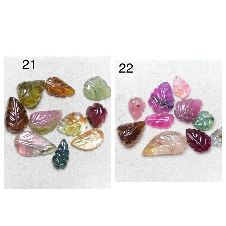 Natural Multi Tourmaline Carving Loose Gemstone Bio Tourmaline Carved NS-252