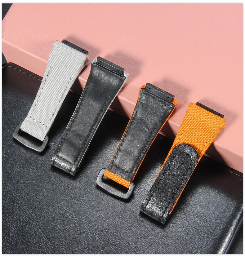 For Richard Mille RM50 RM53 Nylon Canvas Straps Mens Watch Band 25mm Screw Style