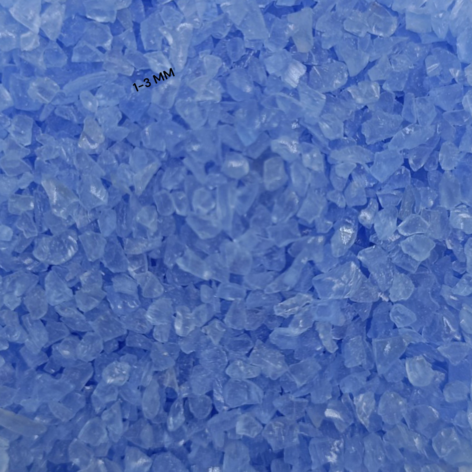 Crushed Opaque Blue Hydro Quartz Crushed Gemstone Coarse All Size For Inlays