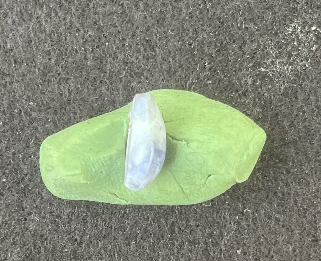 Utah Tiffany Stone Bertrandite Cabochon 11.5×7.2×4.7mm 2.9cts Beryllium Fluorite