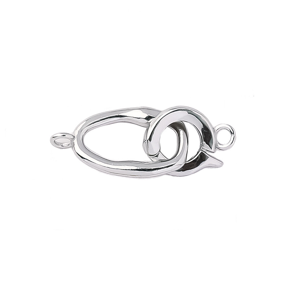 Sterling Silver Hook & Eye Clasp for Bracelet Necklace A5288
