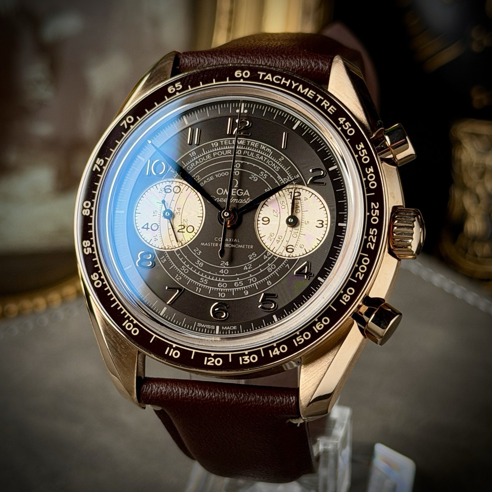 2023 Omega Speedmaster Chronoscope 329.92.43.51.10.001 43MM Bronze Gold B/p