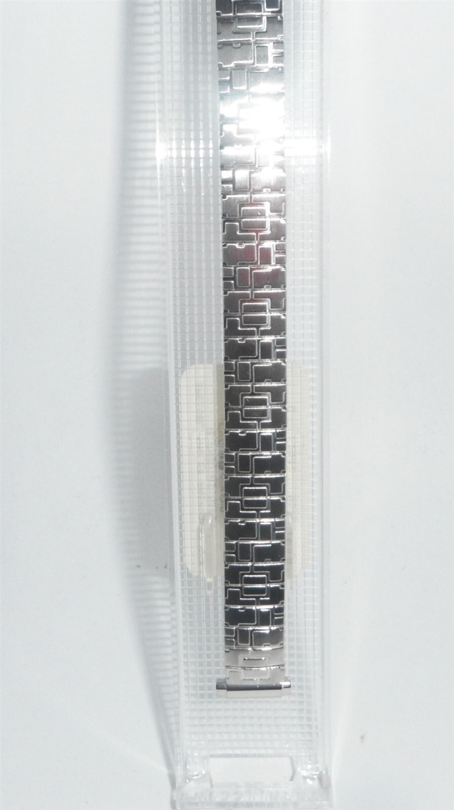 Speidel Twist-0-flex Ladies 10mm-13mm Stainless Silver Brick Bracelet watchband