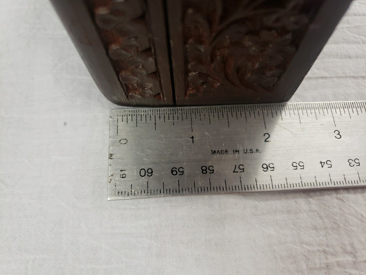 Taj Mahal Hand Carved Jewelry Trinket Keepsake Wooden Storage Box