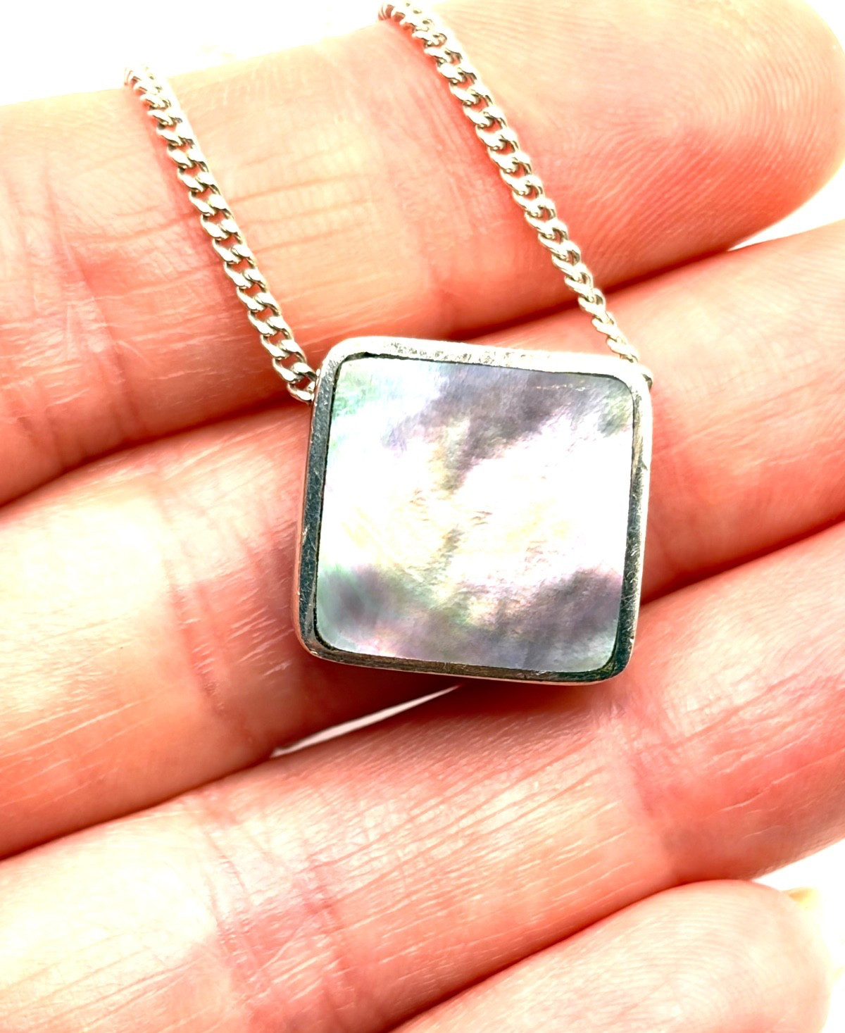 Rare Vintage 2002 DSW David Scott Walker Sterling Silver Shell Pendant