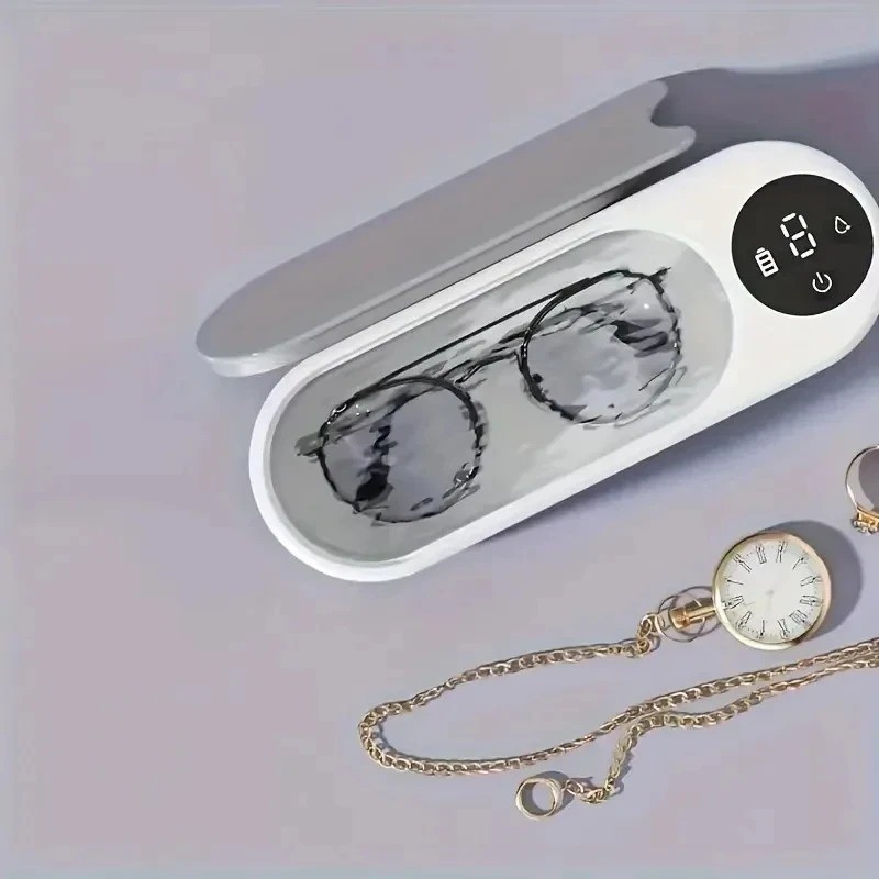 Wireless Ultrasonic Glasses Cleaner Eyeglasses Jewelry Cleaning Machine USB