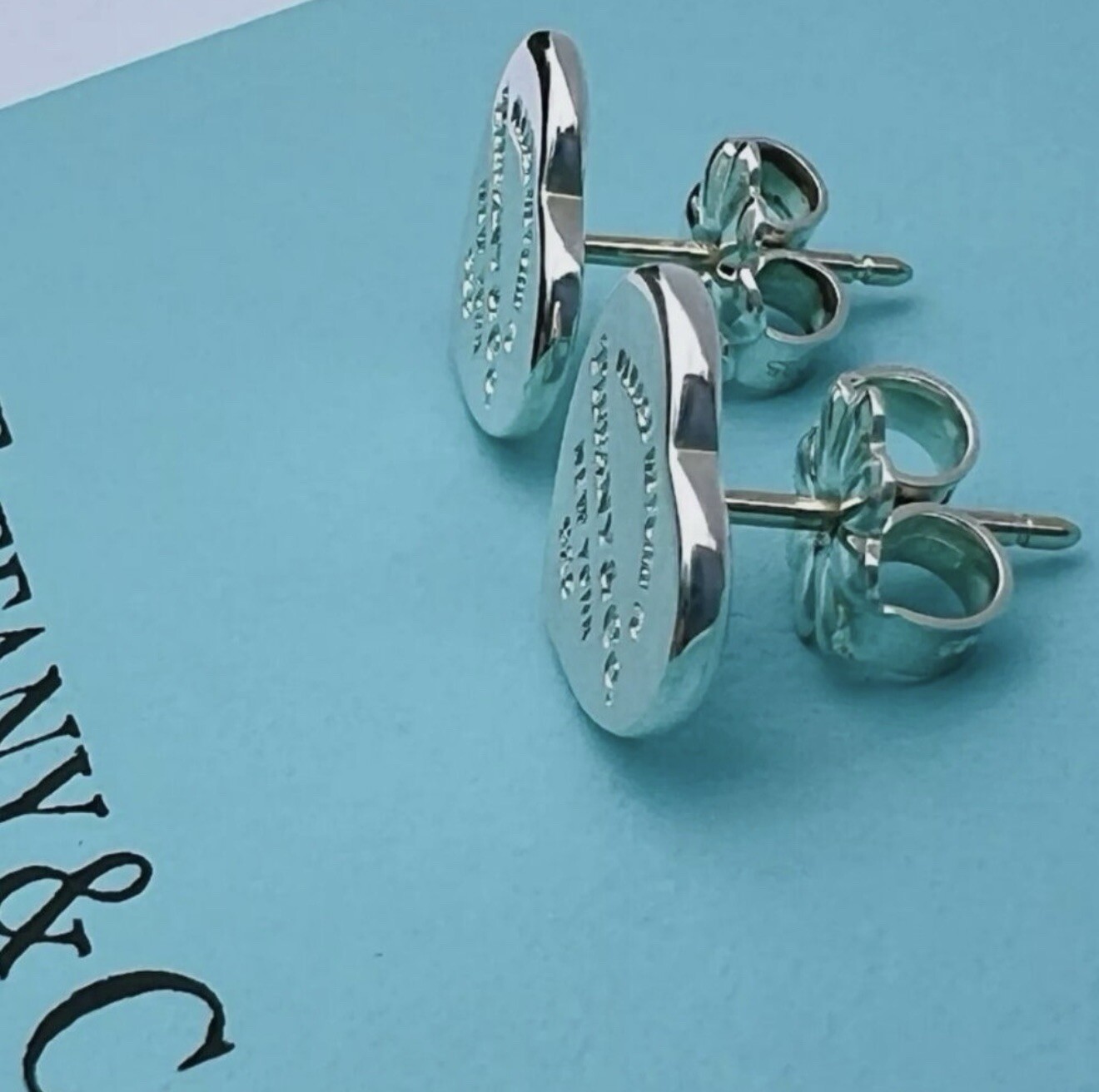 Tiffany & Co. Silver Mini Heart Stud Earrings