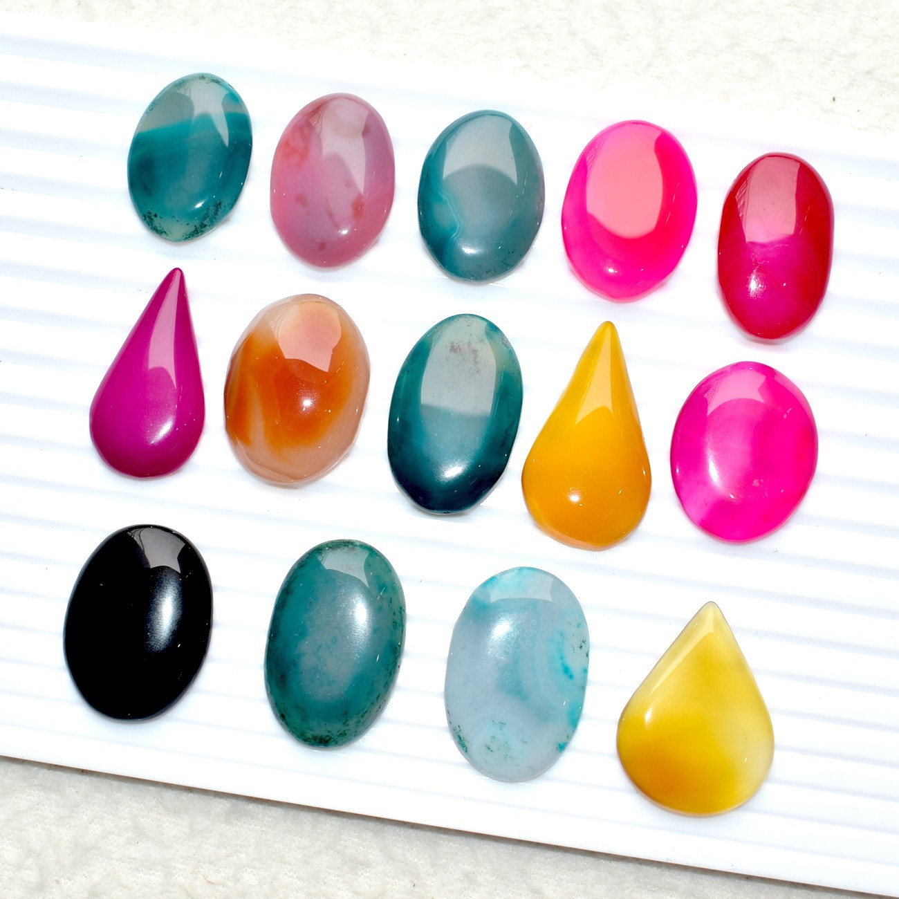 Botswana Agate Mix Shape Cabochon Natural Loose Gemstone 947