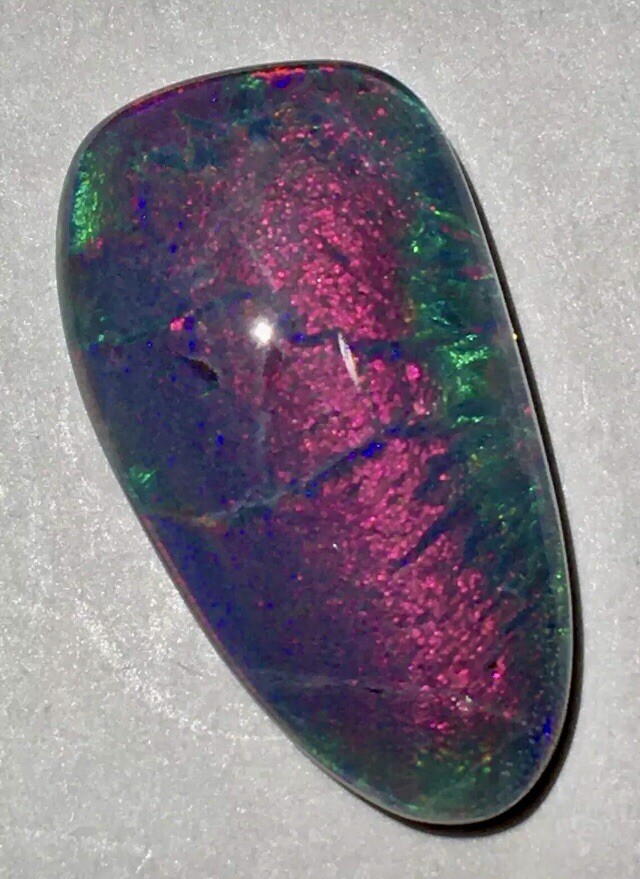 BRILLIANT GIANT 17.90cts AUSTRALIA OPAL TRIPLET RAINBOW🌈 PEACOCK HARLEQUIN FIRE