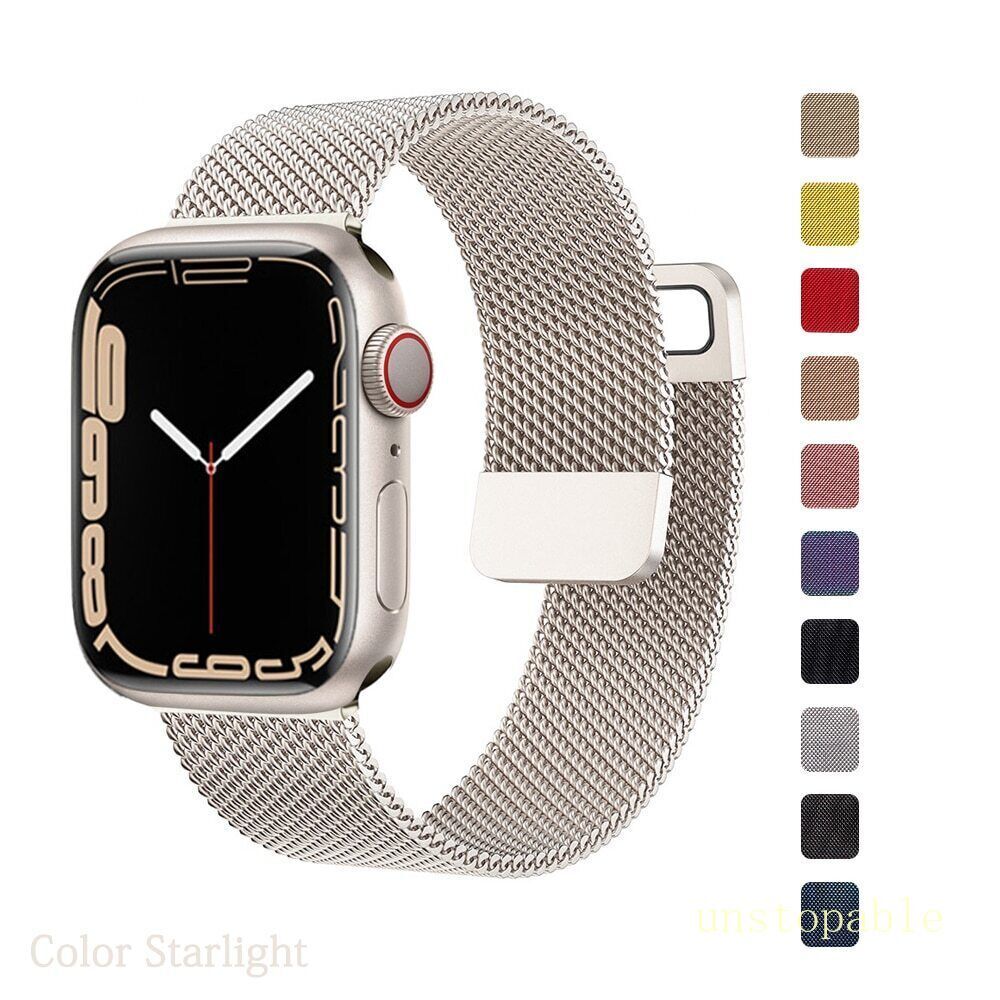 Magnetic Loop Metal strap band for Apple watch iWatch Serie 9 8 7 6 5 4 3 SE 2 1