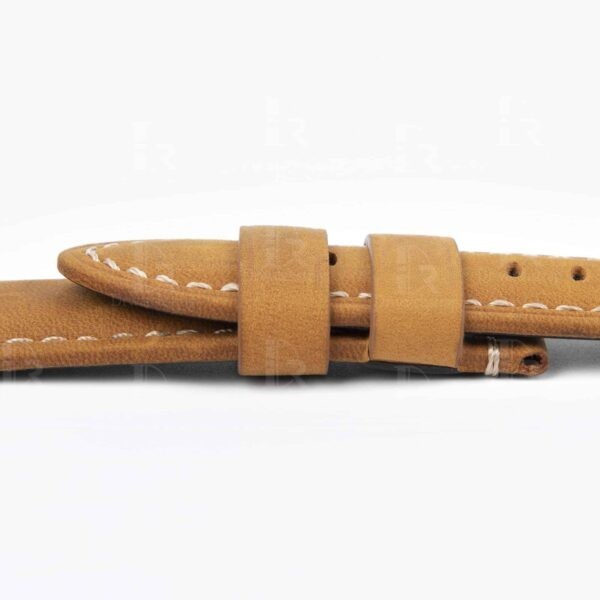 Handmade Brown Leather Watch band DR-085 for PAM – Panerai 22mm strap