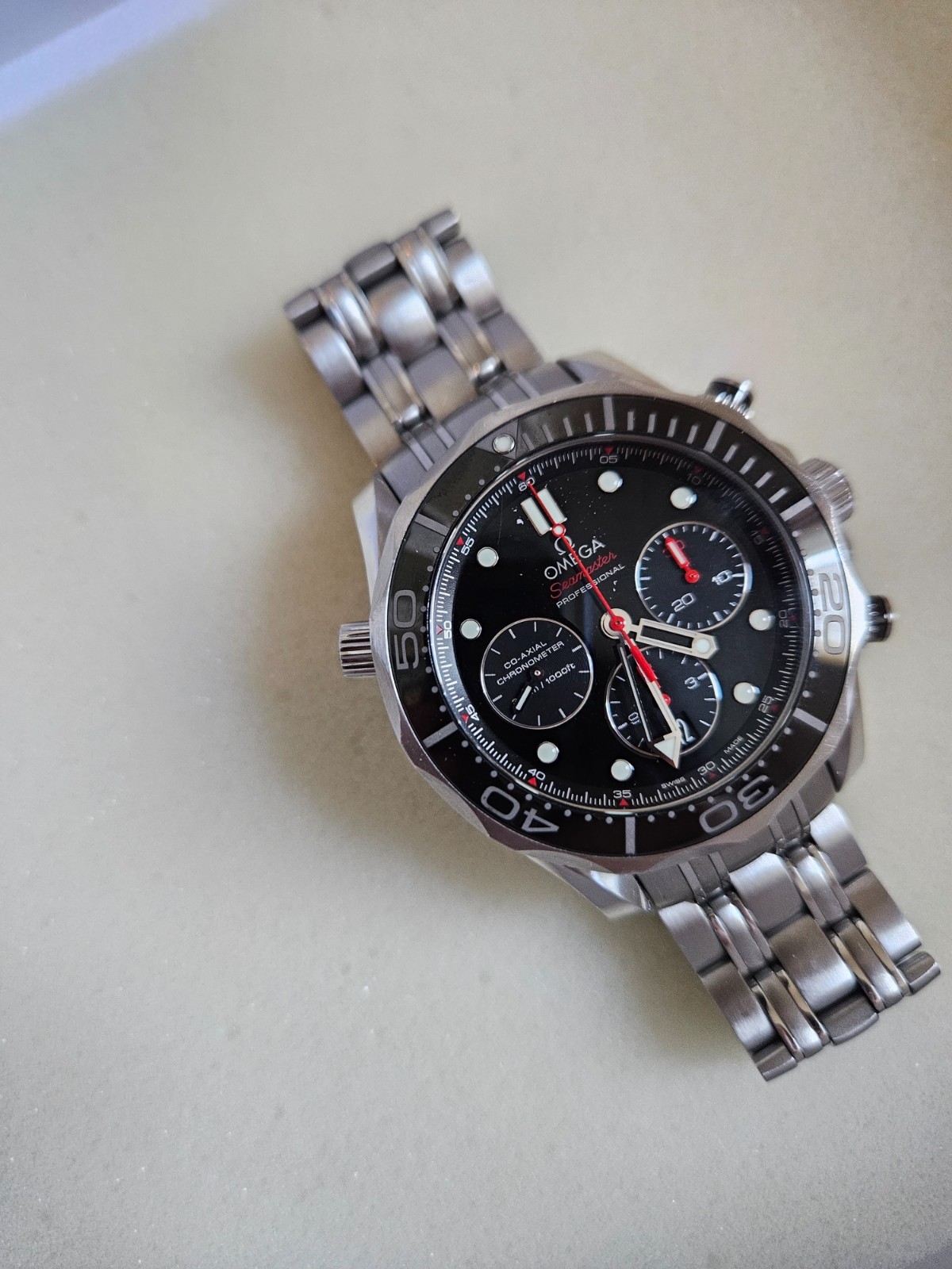 OMEGA Seamaster Diver 300M Chronograph 212.30.44.52.01.001 44mm | Box & Warranty