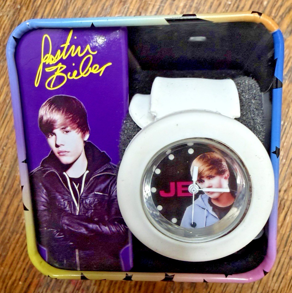 2011 Bravado Justin Bieber Watch with White Band with Box