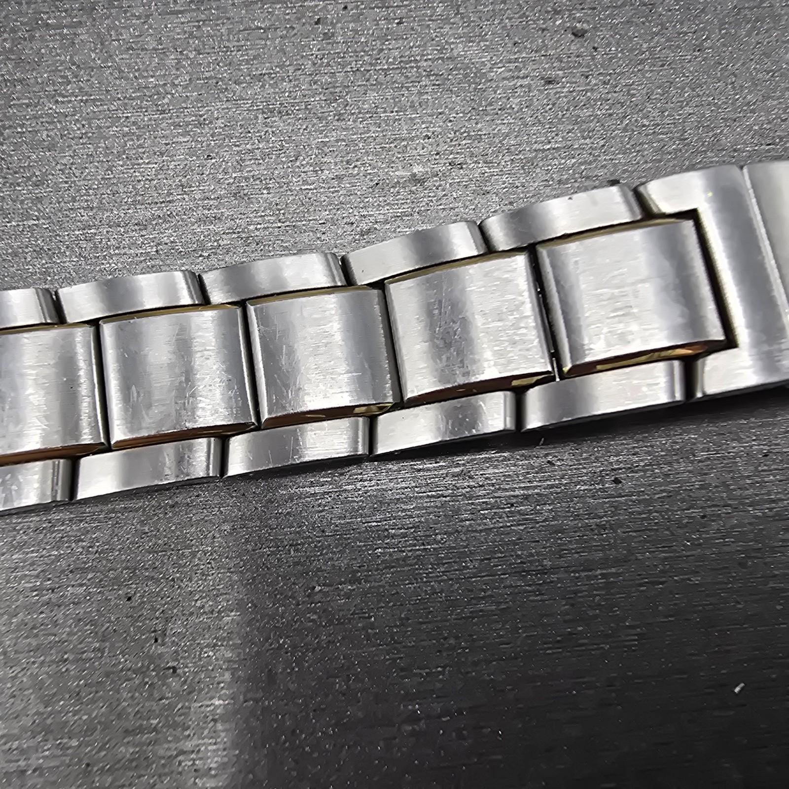Movado Museum Bracelet 18mm Two Tone Stainless Steel Butterfly Clasp 85-G1-885