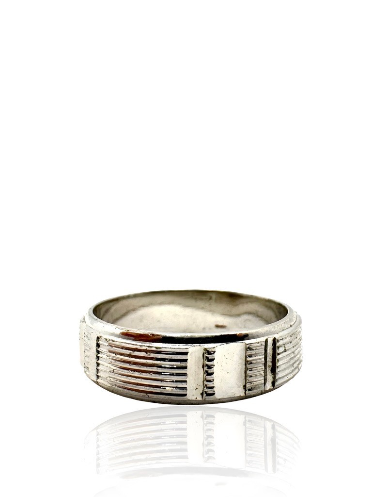 ::925 SILVER RING FILIGREE RELIEF °SIZE 52° JEWELLERY DESIGN CLASSY VINTAGE HALLMARK