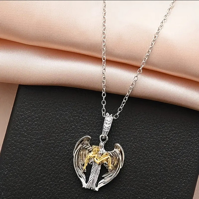 Angel of Heaven Jewelry 2-Tone Sexy Goddess Ascending Pendant Necklace