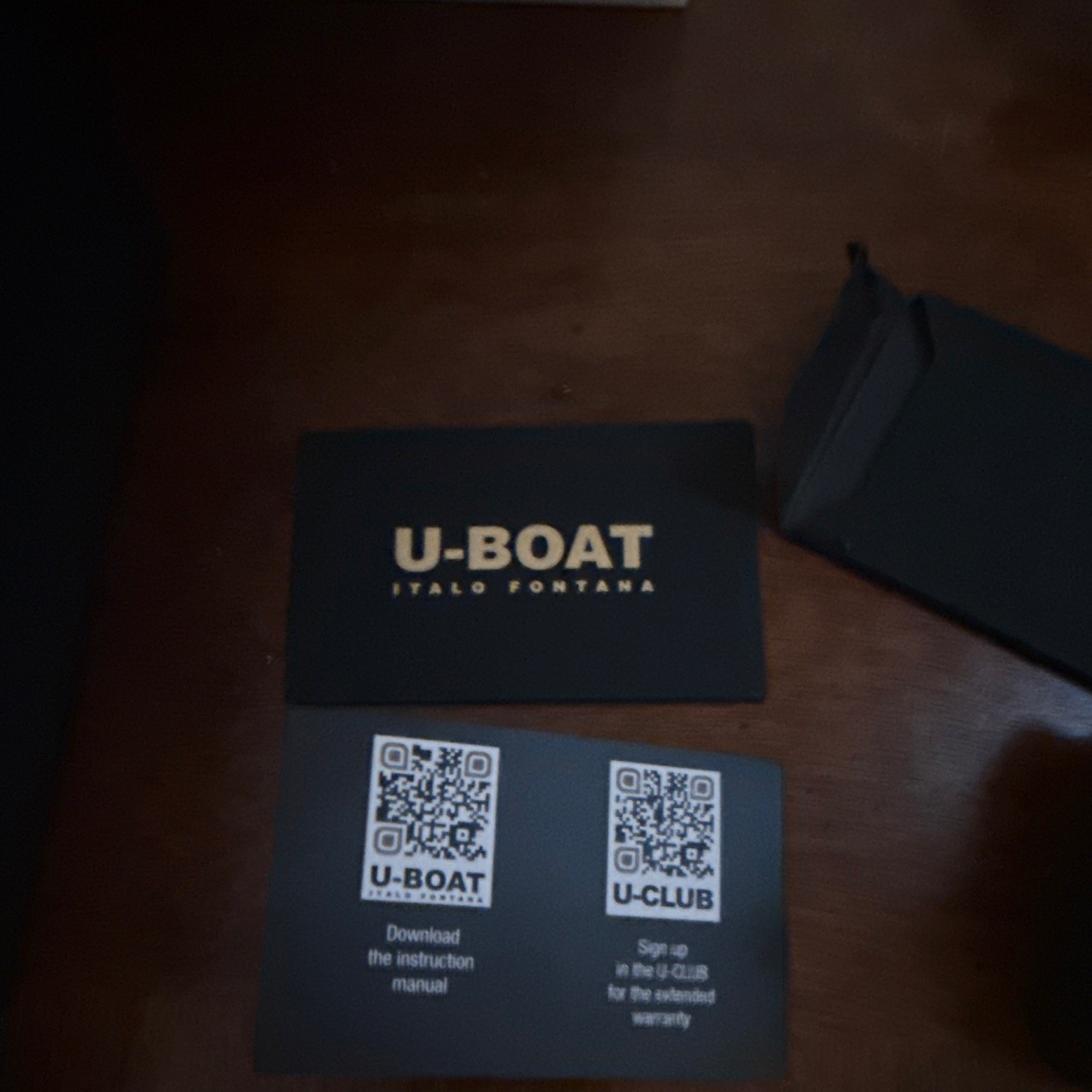 U-BOAT U-47 Men’s Automatic Analog Watch Beige Dial Brown Leather Date Box