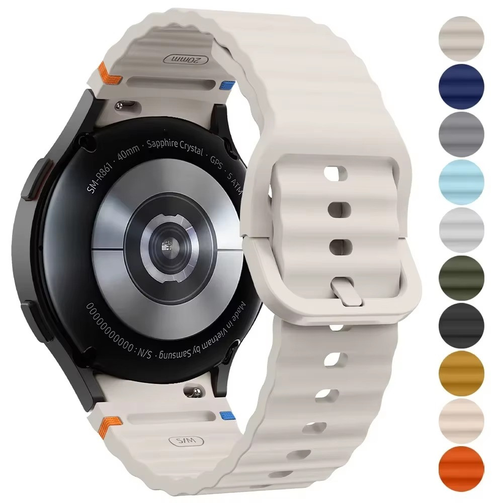 Strap For Samsung Galaxy Watch 7/6/5/4/FE 40/44/47mm Silicone Sport Watch Band,