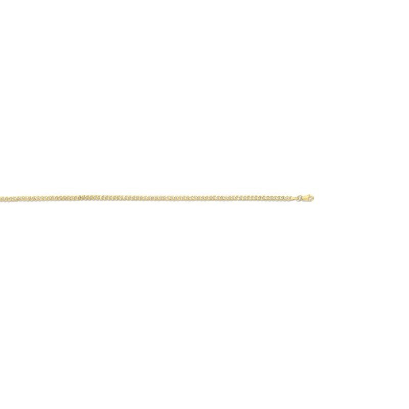 14k solid yellow gold curb link 16″inch 3.8 mm 5.4 grams