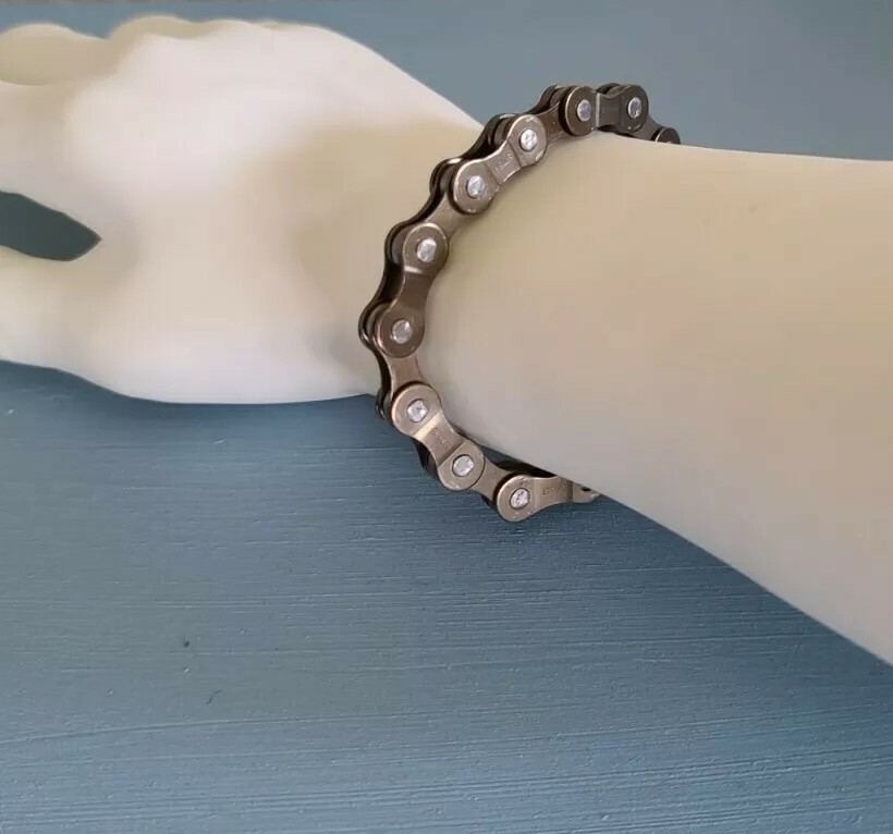 bicycle chain bracelet punk biker links bicycle stainless steel