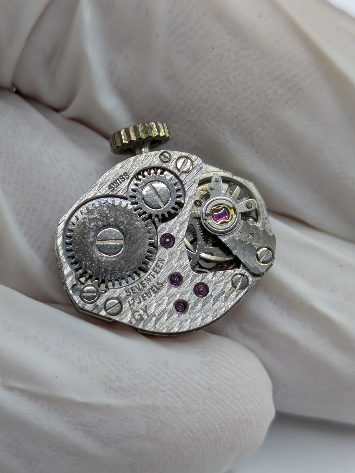 Montine FHF ST 69-21 Manual Wind Watch 17J Swiss Parts Repair 19.3mm