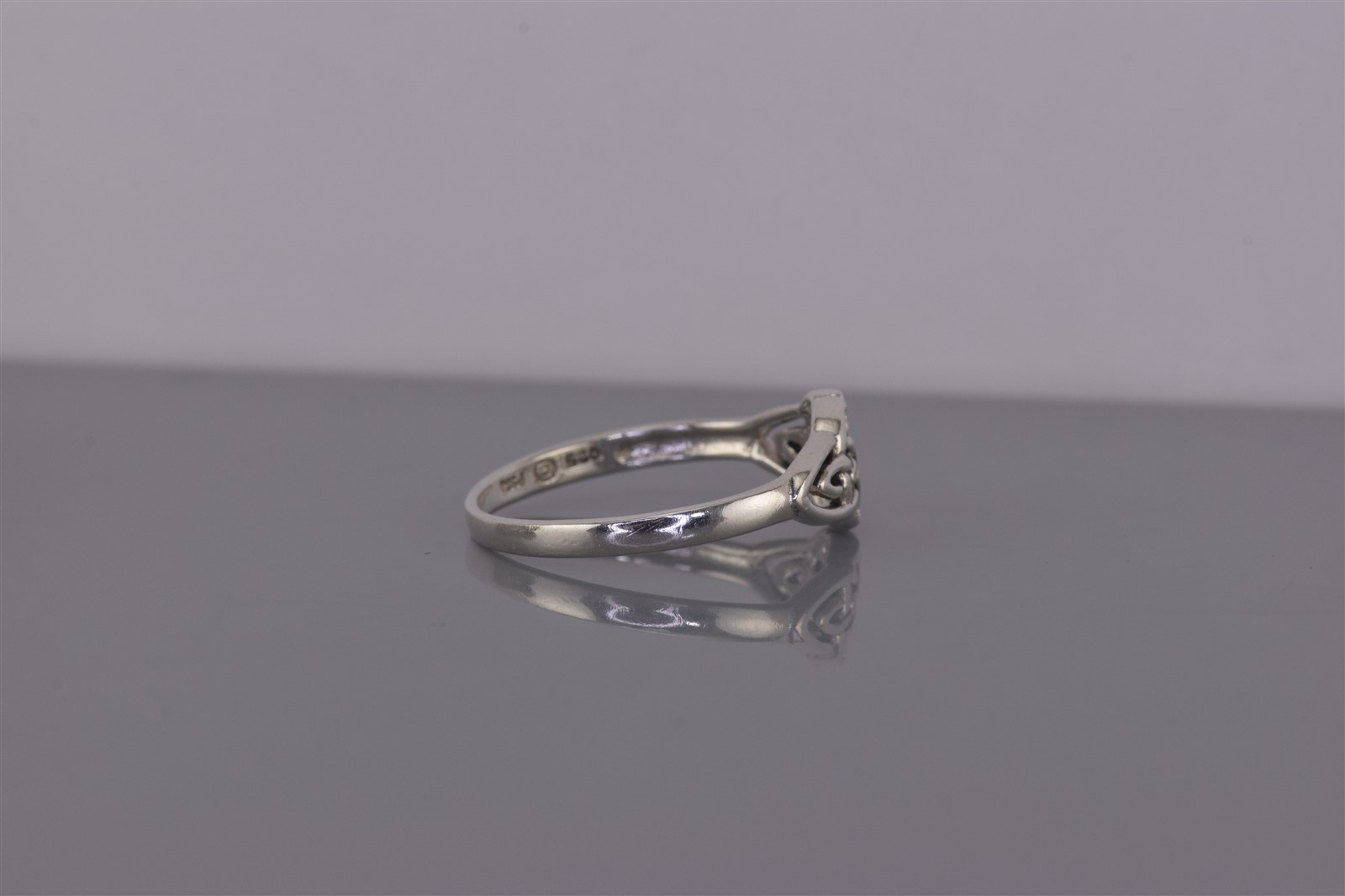 Peter Stone Sterling Silver 8mm Celtic Knot Unity & Strength Band Ring 925 Sz: 9