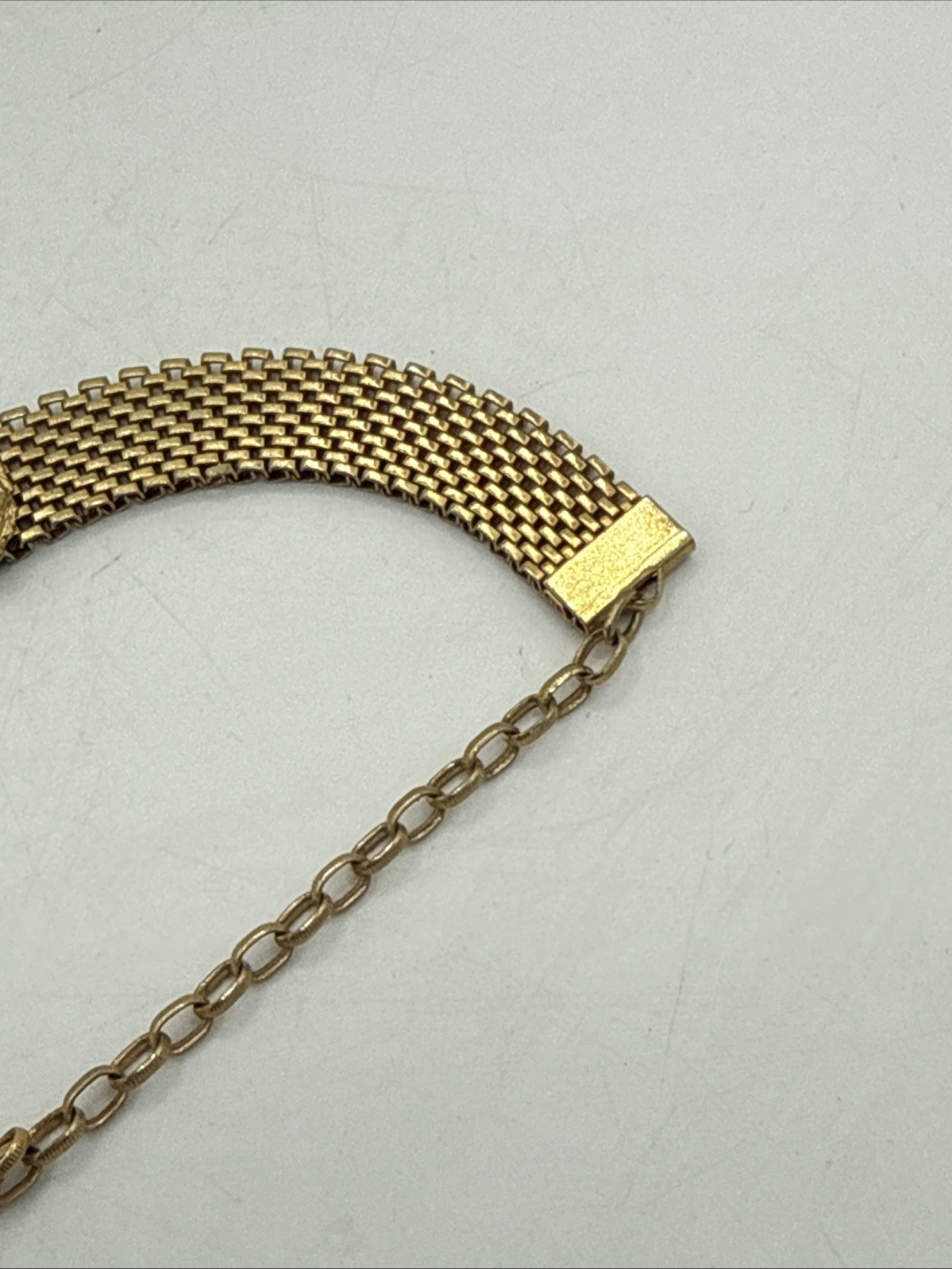 Vintage Victorian Mesh Charm Choker Necklace 16”